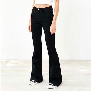 New Without Tag High Rise Black Flare Jeans